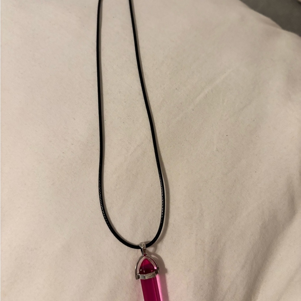 Elegant Pink Pendant Necklace